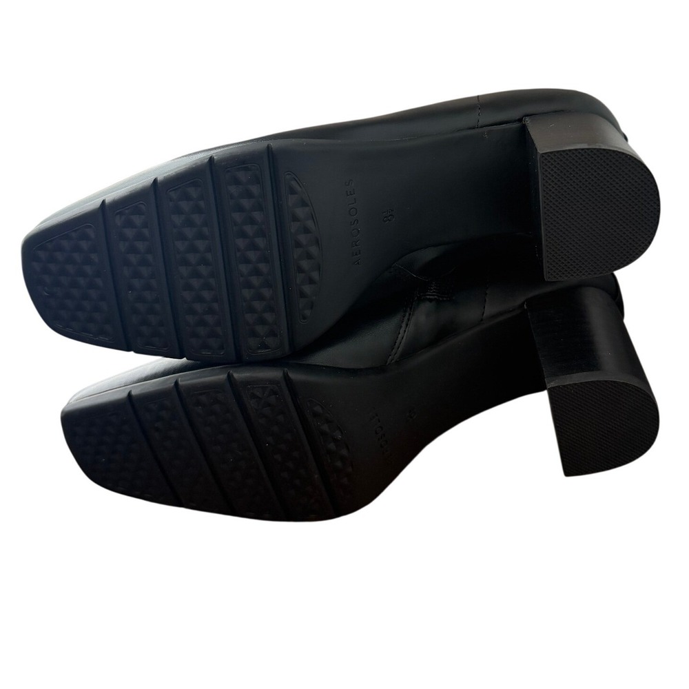 Aerosoles Miley Womens Black Square Toe Block Heel Ankle Boots Size 8.5M - NWOB - Picture 6 of 9